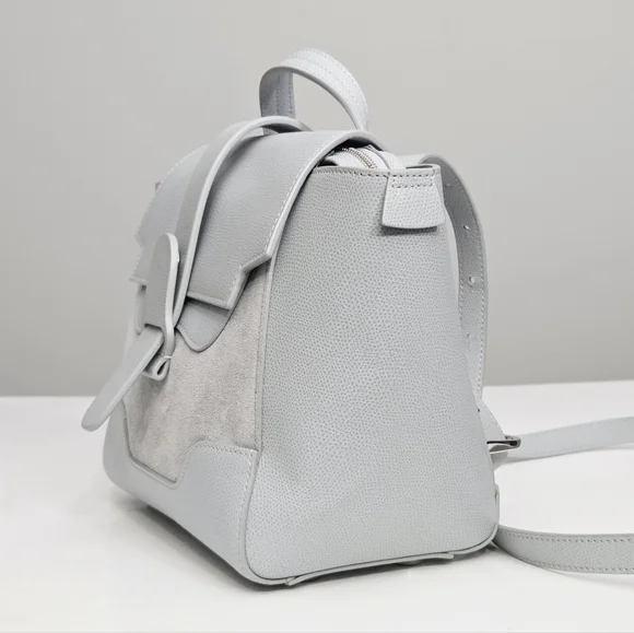 Senreve gray leather backpack satchel Senreve Maestra Leather Bag - Ice Color with Dustbag  main image 3